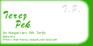 terez pek business card
